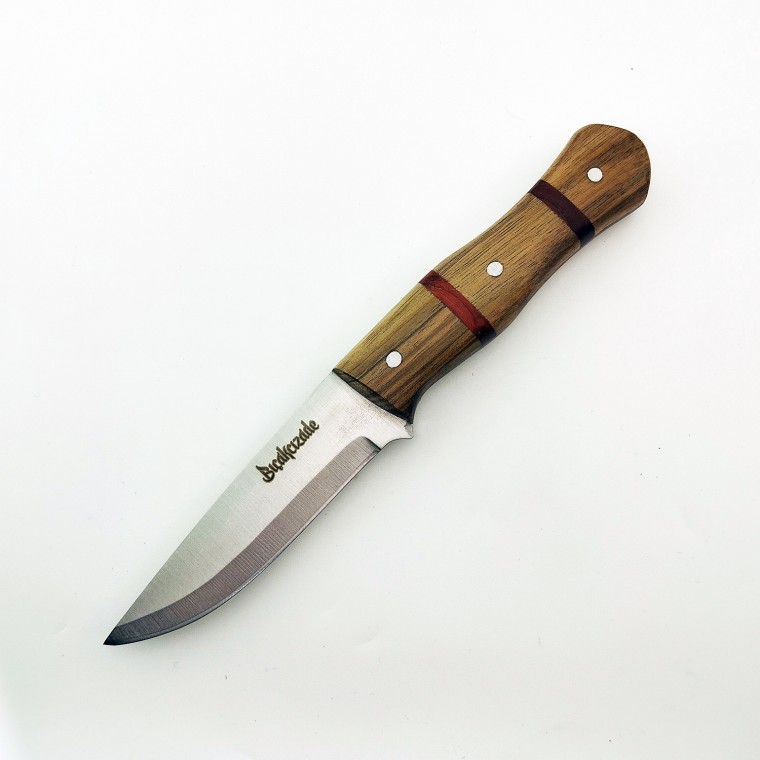 Bushcraft Outdoor Av Bıçağı Ceviz Saplı 4116 Çelik 