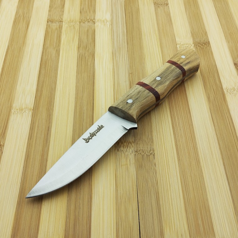 Bushcraft Outdoor Av Bıçağı Ceviz Saplı 4116 Çelik 