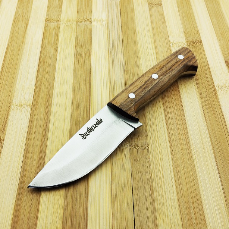 Ceviz Saplı 4116 Çelik Outdoor Av Bıçağı Ceviz Saplı 4116 Çelik Outdoor Av Bıçağı