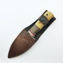 Kurt Gravürlü Ceviz Saplı 4116 Çelik Outdoor Av Bıçağı