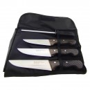 Kazancı 3’lü Mutfak Bıçak Seti (Rulo Çantalı + Başlangıç Masatı)