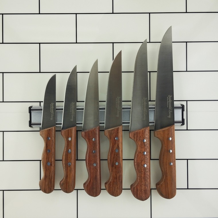 Saray Mutfak Bıçak Seti 6lı + Mıknatıslı Bıçaklık