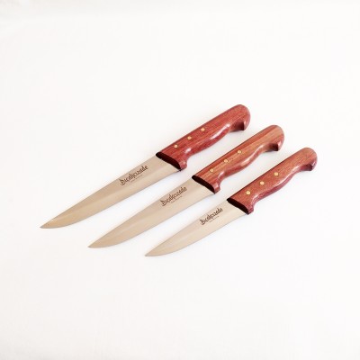 Bıçakcızade Gül Saplı Bursa Bıçak 3lü Set