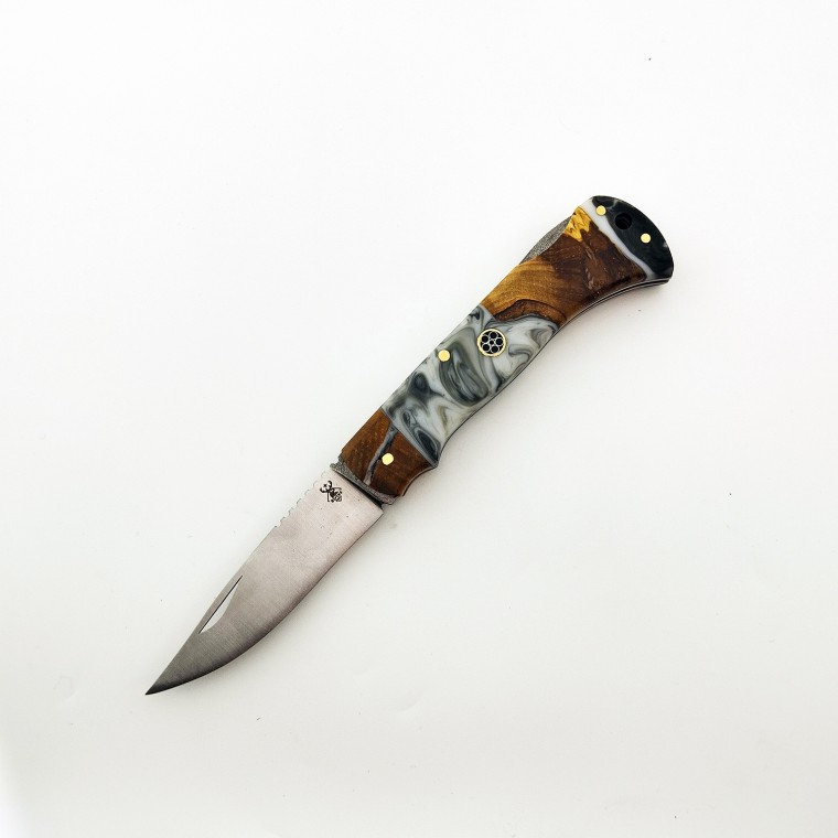 4116 Çelik Mozaik Pim Epoxy Ahşap Çakı