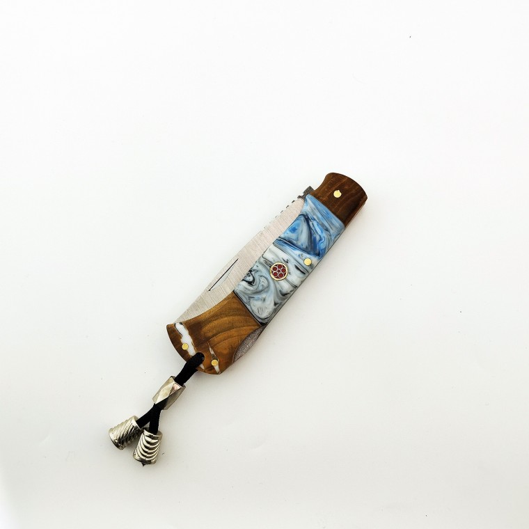 4116 Çelik Mozaik Pim Epoxy Ahşap Çakı