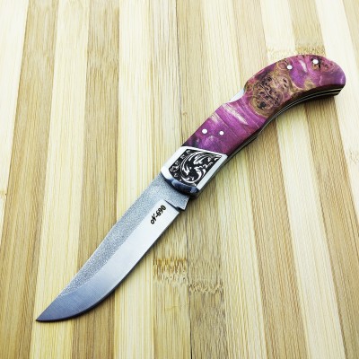 Cosmic Dust N690 Çelik Stabilize Epoxy Saplı Sırttan Kilitli Premium Çakı