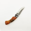 Kartal Başlı Balçak N690 Epoxy Saplı Gravür Namlulu Çakı 21 cm Kartal Başlı Balçak N690 Epoxy Saplı Gravür Namlulu Çakı 21 cm