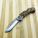 Ahşap Desenli Gravürlü Çakı Ahşap Desenli Gravürlü Çakı