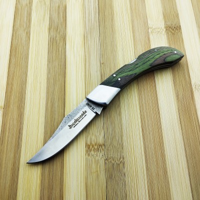 N690 Endüstriyel Yeşil Saplı Sırttan Kilitli Çakı