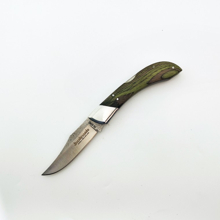 N690 Endüstriyel Yeşil Saplı Sırttan Kilitli Çakı N690 Endüstriyel Yeşil Saplı Sırttan Kilitli Çakı