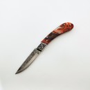 N690 Gravürlü Epoxy Saplı Sırttan Kilitli Çakı