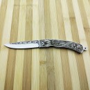 N690 Kartal Gravür Desenli Kuyruk Kilitli Çakı | Premium Çakı